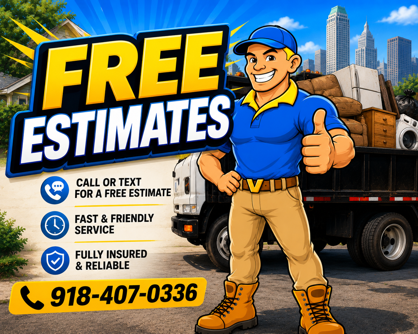 free estimates junk removal tulsa